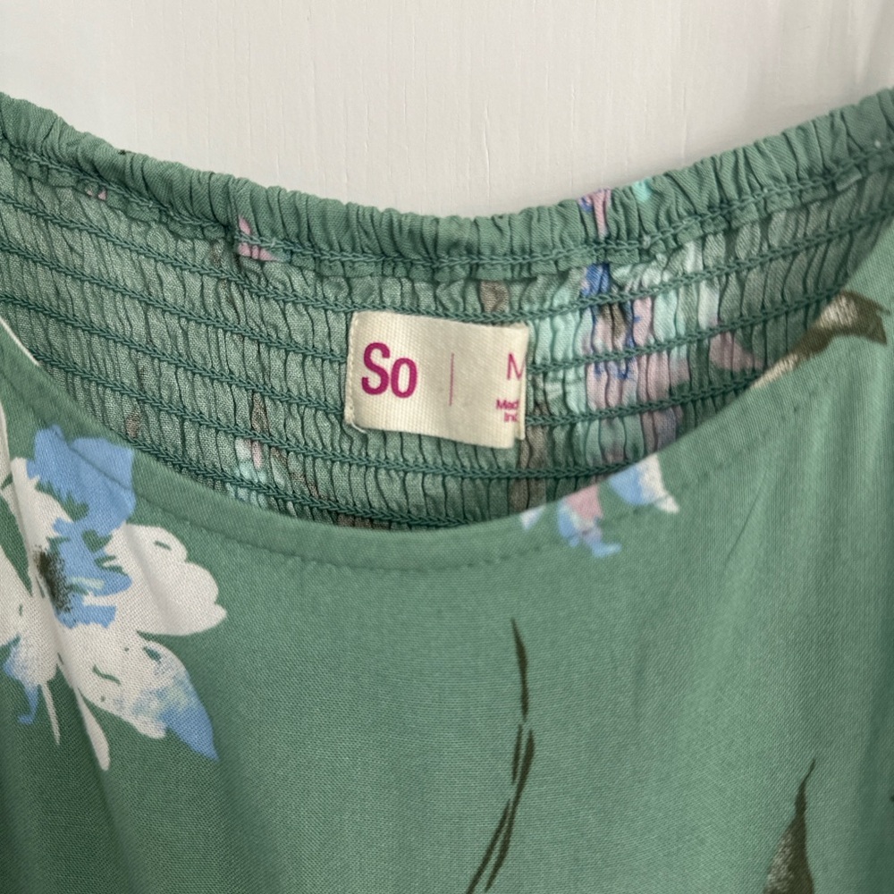 SO mint floral sundress - Picture 2 of 4